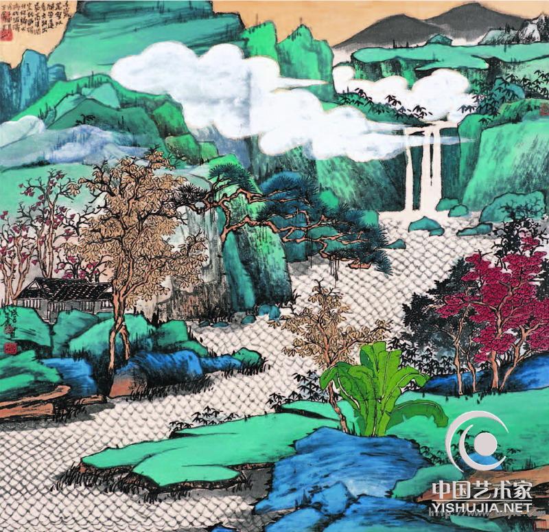 画家沙正鑫作品水墨纸本2-46cmx70cm2008