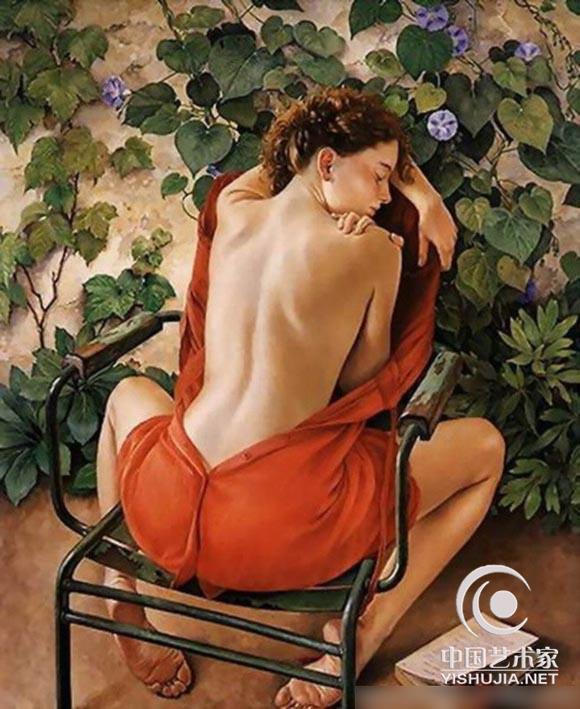 法国著名女画家弗朗辛.凡.霍夫的快乐生活